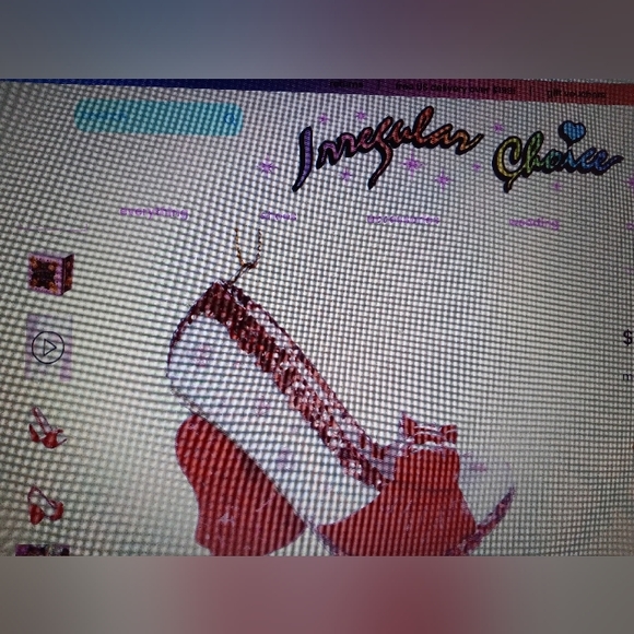 NEW Glitter & Velvet HEART SHAPED HEELS 'You Have My Heart', Size 42 US 11.5 - Picture 11 of 12